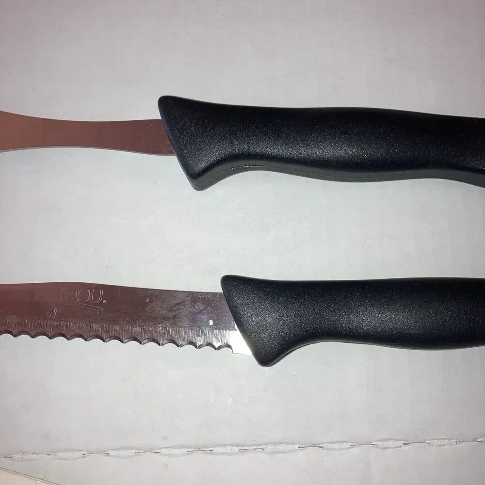 Ginsu Fork & Serrated Carving Knife Set Deluxe